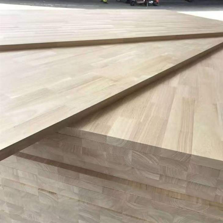 120*2440mm Custom Size Rubber Finger Jointed Boards